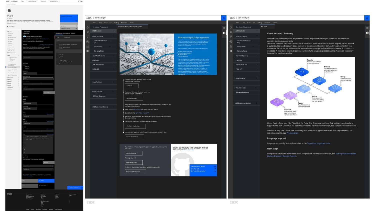 IBM Developer Sandbox original portfolio work